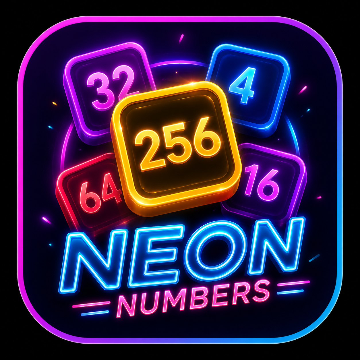 Neon Numbers oyun logosu